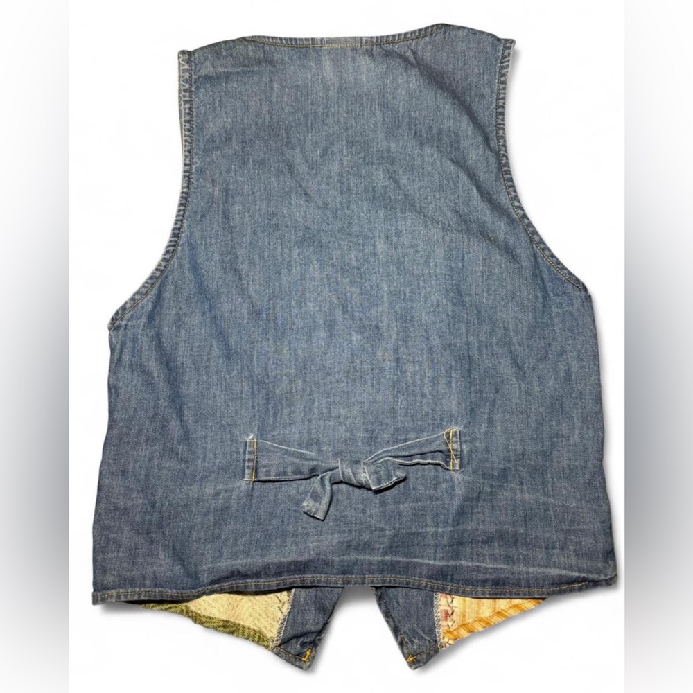 Vintage Patchwork Pattern Vest - image 7